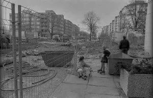 GDR, Berlin, 15.03.1990, crossing Brunnenstrasse