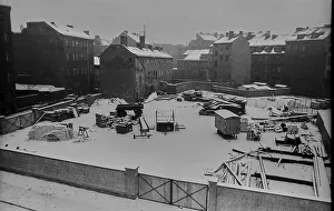 GDR, Berlin, 16. 02. 1980, Auguststrasse in winter