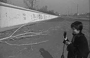 GDR, Berlin, 16. 03. 1990, Wall at Potsdamer Platz