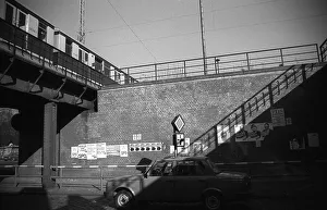 GDR, Berlin, 17. 03. 1990, Friedrichshagen S-Bahn station