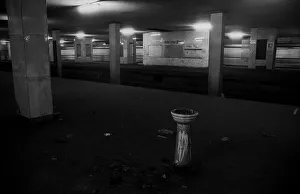 GDR, Berlin, 17 June 1990, Potsdamer Platz S-Bahn station