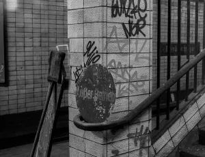 GDR, Berlin, 17 June 1990, S-Bahn station Nordbahnhof