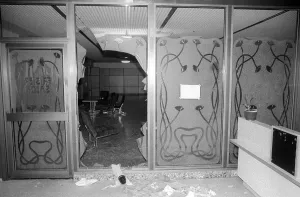GDR, Berlin, 19 February 1990, Headquarters of the GDR State Security in Normannenstrasse