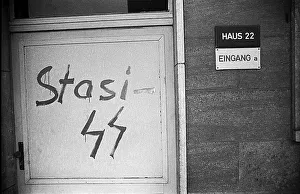 GDR, Berlin, 19 February 1990, headquarters of the GDR's State Security in Normannenstrasse