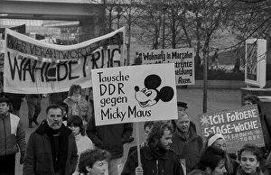 GDR, Berlin, 19.11.1989, Demo on 19 November 89
