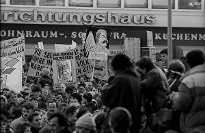 GDR, Berlin, 19.11.1989, demonstration on 19 November 89: rally on Alexanderplatz