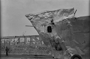 GDR, Berlin, 20.02.1990, Wall at Potsdamer Platz