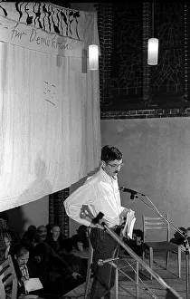 GDR, Berlin, 21 October 1989, Manifestation of Berlin Art Workers against Violence - for Democracy