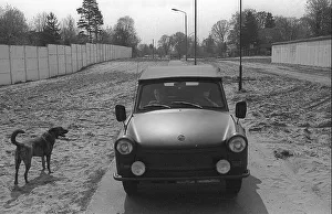 GDR, Berlin, 22, 04. 1990, border strip between the walls near Frohnau