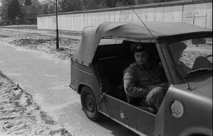 GDR, Berlin, 22, 04. 1990, border strip between the walls near Frohnau