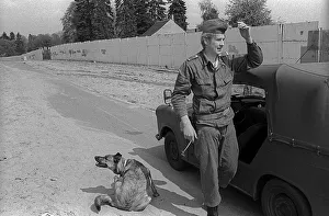 GDR, Berlin, 22, 04. 1990, border strip between the walls near Frohnau