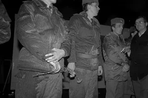 GDR, Berlin, 22. 12. 1989, opening of the Brandenburg Gate (the Wall is opened at the Brandenburg Gate)