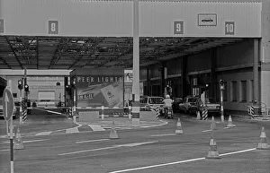 GDR, Berlin, 22 May 1990, GDR border crossing at Check Point Charlie