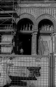 GDR, Berlin, 24. 04. 1989, Reconstruction of the New Synagogue