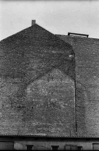 GDR, Berlin, 24.05.1988, outline of the synagogue of the Orthodox community Adass Yisroel in Tucholskystrasse 40