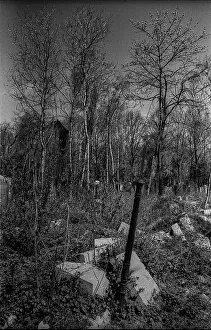 GDR, Berlin, 25.10.1987, Jewish cemetery Weissensee