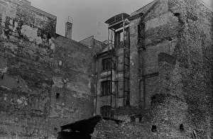 GDR, Berlin, 28. 08. 1981, gables (ruins) in Auguststrasse