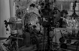 GDR, Berlin, 28.01.1990, art installation by Reinhard Zabka
