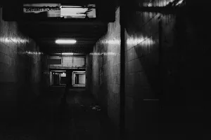 GDR, Berlin, 29 May 1990, Stadtmitte underground station (now U6)