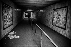 GDR, Berlin, 29 May 1990, Stadtmitte underground station (U6)