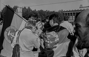 GDR, Berlin, 30.04.1990, 1st May 1990