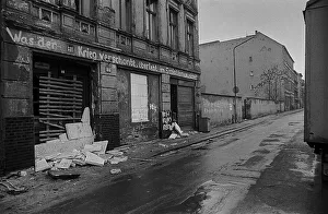 GDR, Berlin, 8.1.1990, What the war spared does not survive under socialism