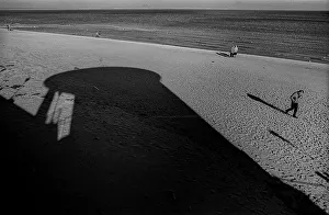 GDR, Binz, 04. 11. 1988, beach, shade, pavilion