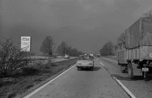 GDR, Plauen, 25.03.1990, motorway near Plauen