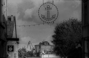GDR, Stralsund, 23.09.1988, old town