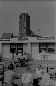 GDR, Stralsund, 9.6.1988, snack bar in Stralsund