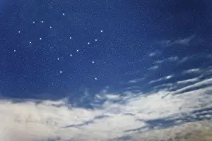 Gemini star constellation, Night sky