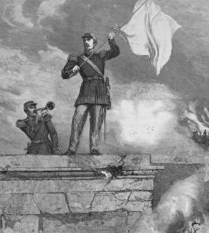 General Lauriston as envoy on the gate of Sedan