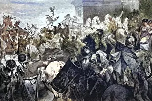 A general returns to Rome in triumph