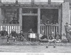 General View Buddhist Pries ts at Darjeeling, Himalayas, West Bengal, India, As ia