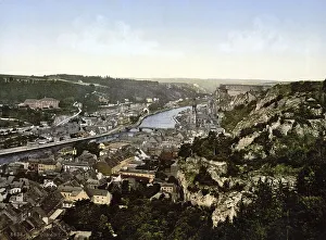 General view of Dinant, Belgium