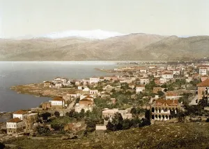 General view, in the distance the Lebanon