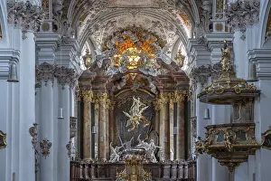 General view of the high altar of the Assumption of the Virgin Mary
