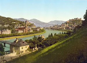 General view of Salzburg, Austro-Hungary