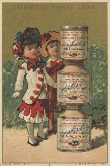 Genrebilder XIV, Paris, 1878, two girls admiring piled up up pots