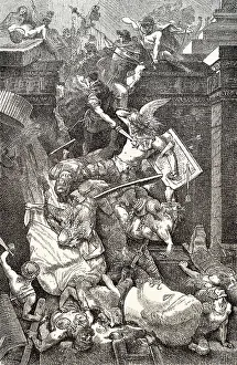 Genseric sacking Rome, 455 AD