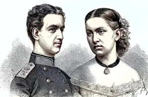 George I of Greece and his woman