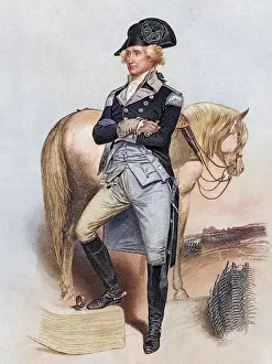 George Washington 1732 bis 1799 in 1775 Nach Alonzo Chappel aus Life