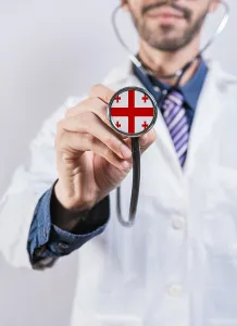 Georgia health and medical insurance concept