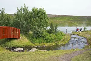 Geothermal lake near Husavik, Iceland