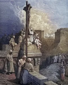 Gerard of Avesnes exposed on the walls of Arsuf First Crusade1096 1146