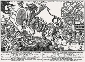 German cartoon on the French Revolution, 1792