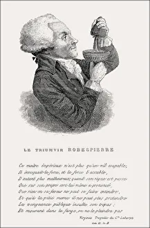 German cartoon on Robespierre, 1758