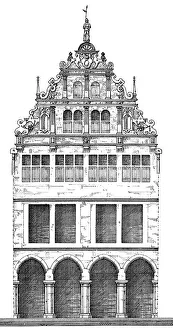 German Renaissance, architectural drawing