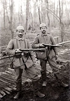 Two German sentries, First World War