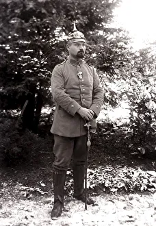 German soldier in dress uniform